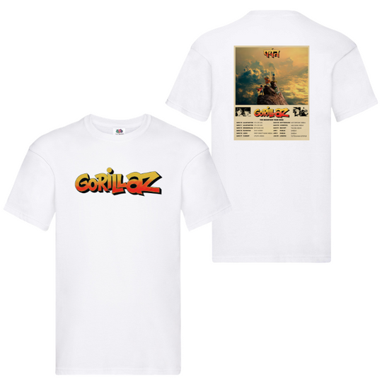 Gorillaz 2026 Mountain Tour Graphic T-Shirt
