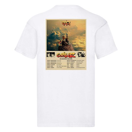 Gorillaz 2026 Mountain Tour Graphic T-Shirt