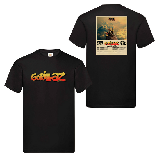 Gorillaz 2026 Mountain Tour Graphic T-Shirt