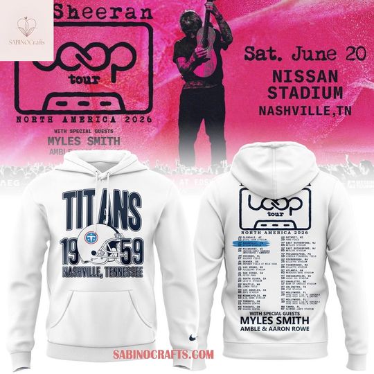 Tennessee Titans x Ed Shee 2026 Loop Tour Celebrating Hoodie