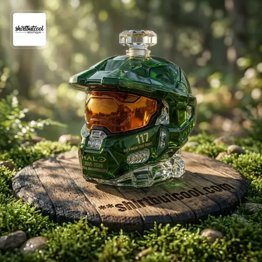 Halo Master Chief 25th Anniversary Whiskey Bottle