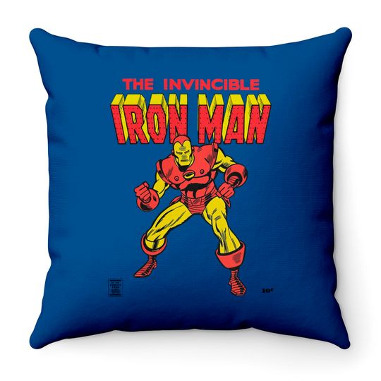Iron Man 1968-96 Throw Pillows