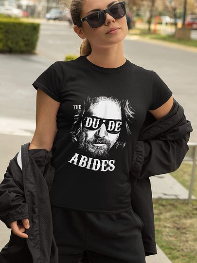The Big Lebowski The Dude Abides  Unisex Tshirt