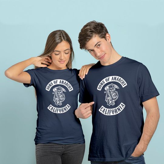 Mens Sons of Anarchy T Shirt (on back)