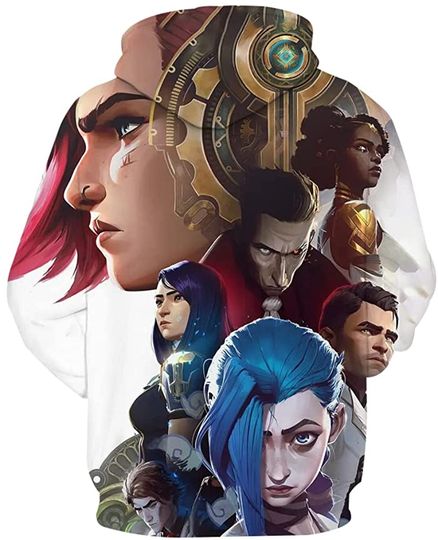 League Of Legend Arcane 3D Printed Hoodie