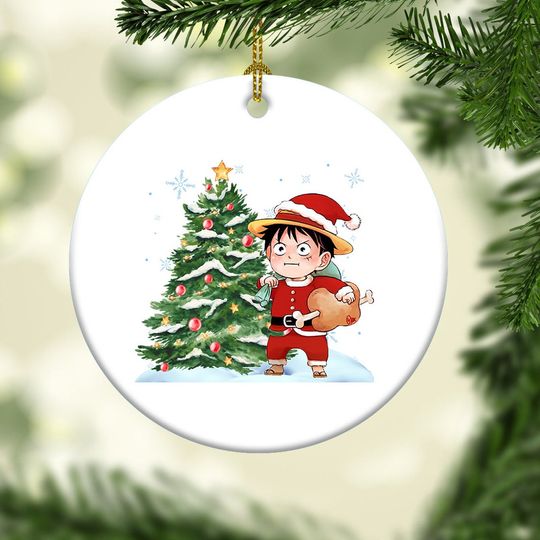 One Piece Luffy Christmas Ornament