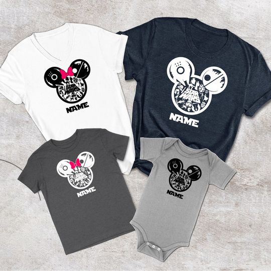 Starwars&Disney Apparels For Family, Custom Gifts For Couples, Birthday Present for Kids., Disneylan Shirts