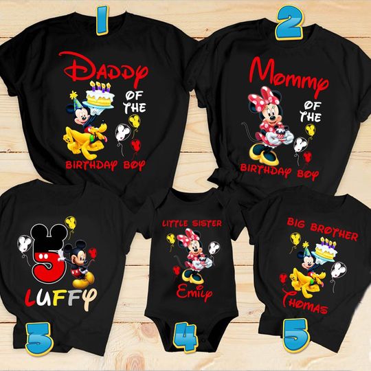 Disney Birthday Matching Family Vacation T-Shirt