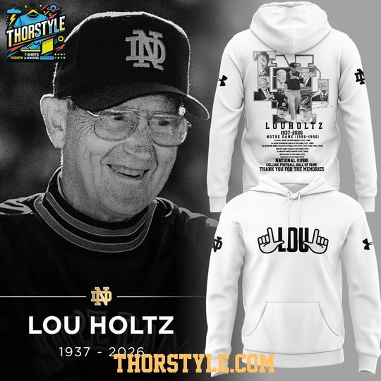 ND Fighting Irish Legacy Of Lou Holtz 1937-2026 Hoodie
