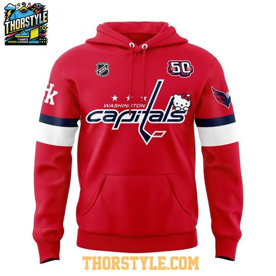 Washington Capitals 2026 Hello Kitty Night Hoodie