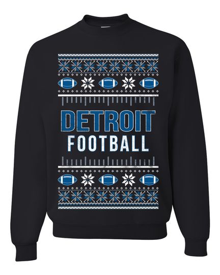 City of Detroit DET American Football Unisex Crewneck Sweatshirt