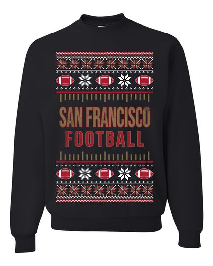 City of San Francisco SF American Football Unisex Crewneck Sweatshirt