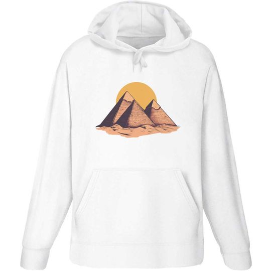 'Pyramids with Sun' Adult Hoodie / Hooded Sweater (HO058619)