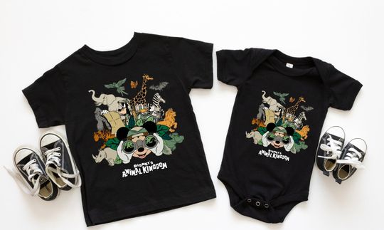 Disney Animal Kingdom Shirt, Vintage Animal Kingdom Shirt, Mickey Safari Shirt, Disney Safari Trip Shirt