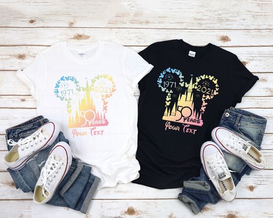 Disney World 50th Anniversary Celebrate Shirt, Mickey Ears Disney Trip Shirts