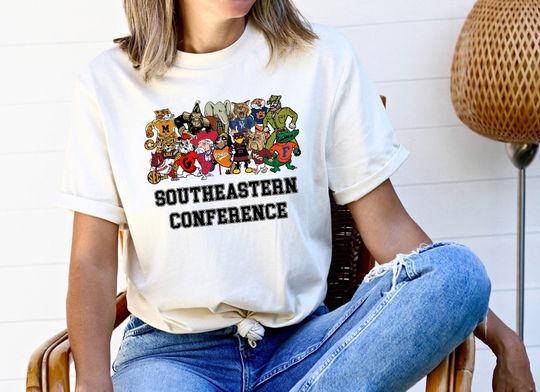 SEC Shirt, College Football Shirt, Southeastern Conference Shirt Football Team