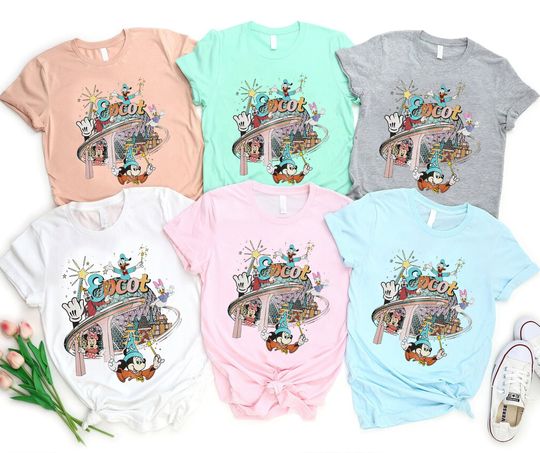 Disney Epcot Shirt, Vintage Epcot 1982 Shirt, Vintage Disney Shirt, Disney Family Trip Matching Shirt