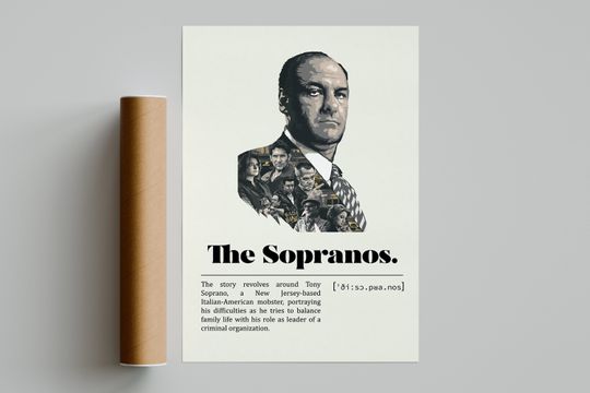 The Sopranos Poster | Movie Print | Movie Wall Art | Movie Gifts | Movie Poster
