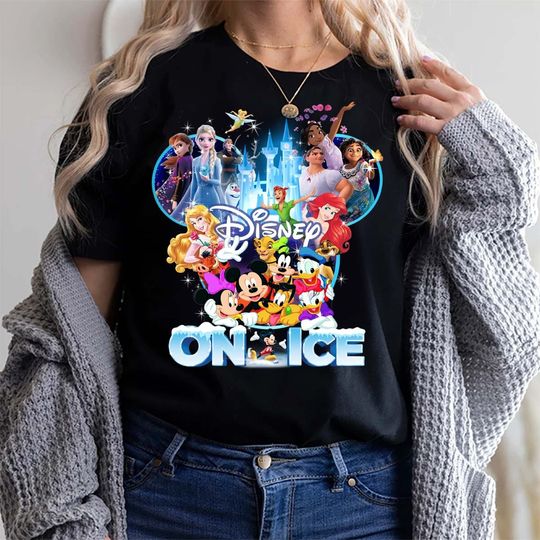Discover Disney On Ice 2023 Shirt, Mickey & Friends Frozen Encanto on Ice Shirt, Family matching Shirt