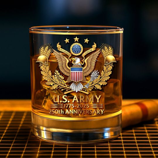 Veteran Whiskey Glass - Personalized Gifts