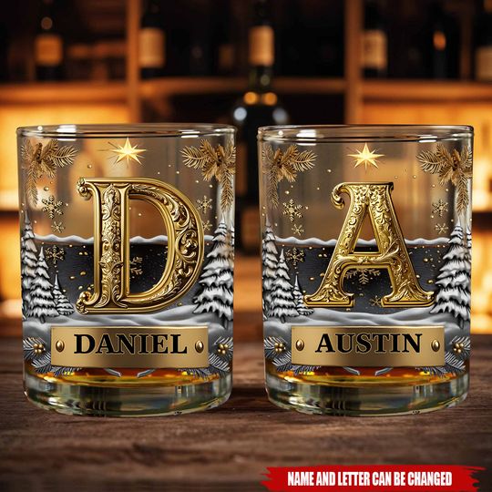 Merry Christmas - Personalized Whisky Glass