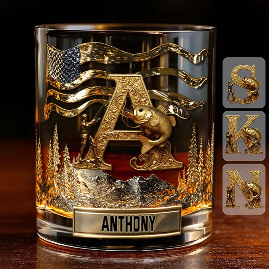 Discover Personalized Fishing Whiskey Glass