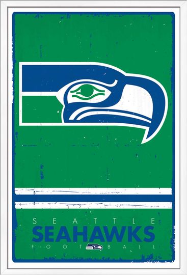 football Seattle Seahawkss - Retro Logo 15 Poster