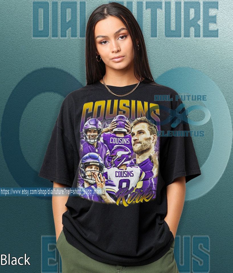 Kirk Cousins Shirt, Homage Retro Classic Graphic Tee, Bootleg Best Seller Unisex Sport Football Gift