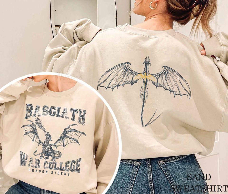 Fourth Wing Double-Sided Sweater, Basgiath War College Sweatshirt