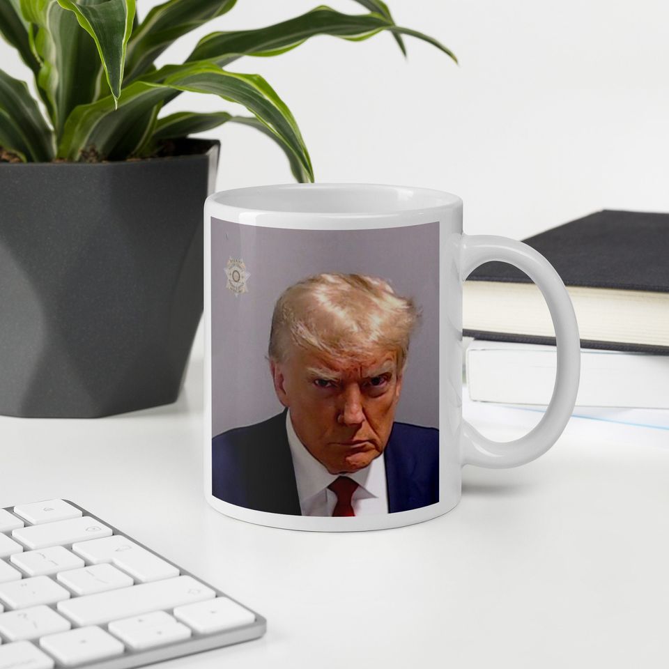Top Selling Trump Mug | 11oz Ceramic Mug with President Donald Trump's Mugshot