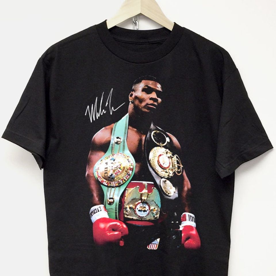 Mike Tyson T-shirt Vintage Rap Tee Hip Hop Streetwear 80s 90s Y2k Merch