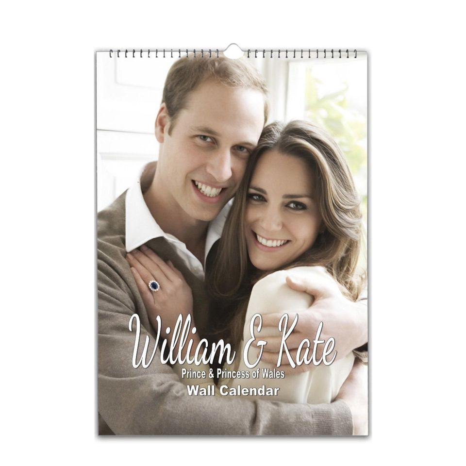 William & Kate Prince and prncess of wales Wall calendar