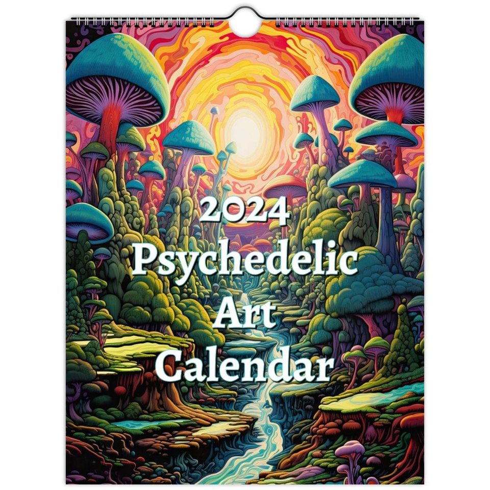 2024 Psychedelic Art Wall Calendar