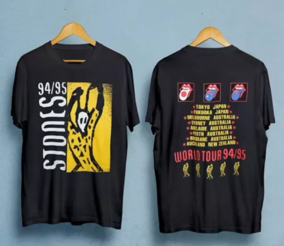 Vintage 90s Double Side The Rolling Stones 1994-95 Voodoo Lounge Tour Shirt, Ann