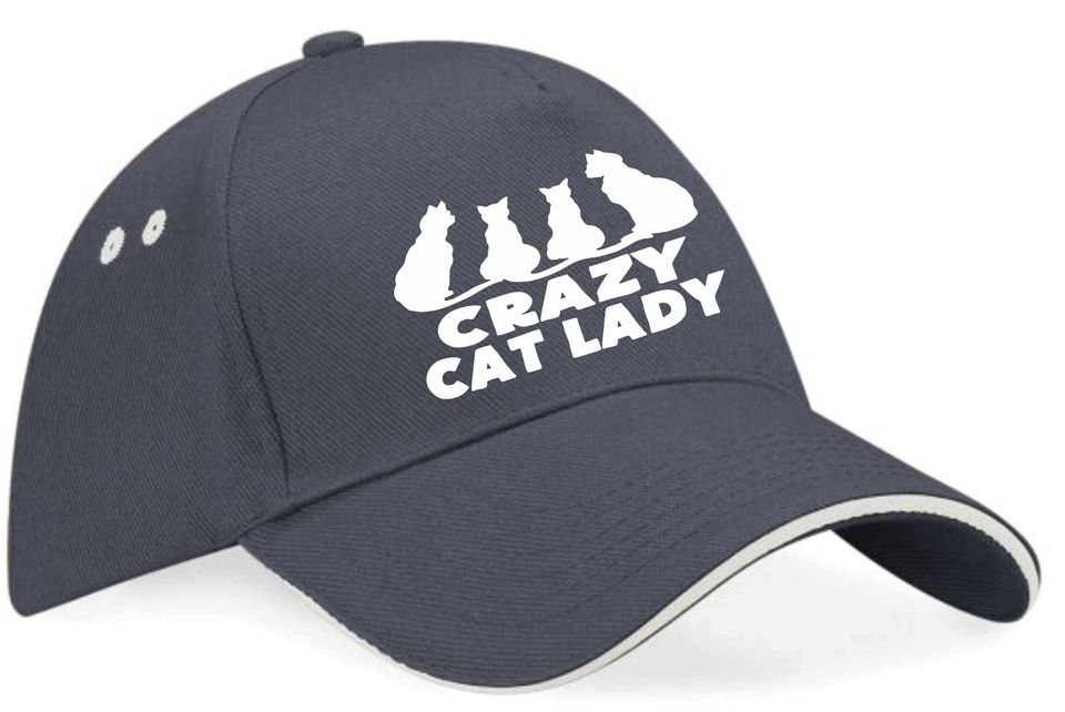Crazy Cat Lady Baseball Cap, Cat Lovers Gift