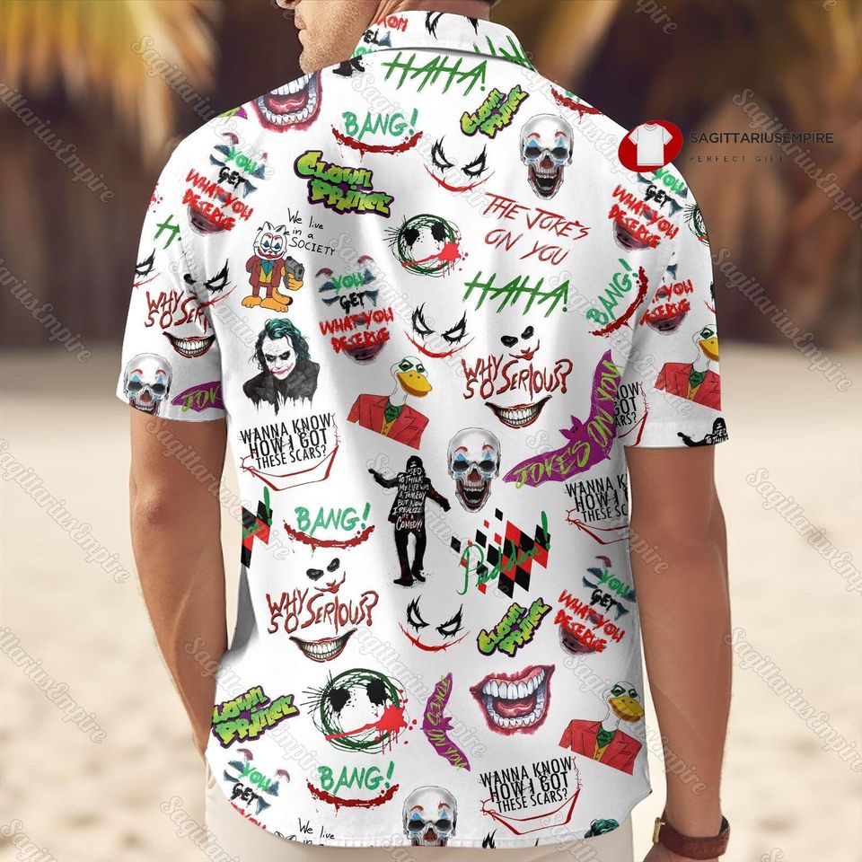 Pennywise Button Shirt And Shorts, Pennywise Hawaiian Shirt