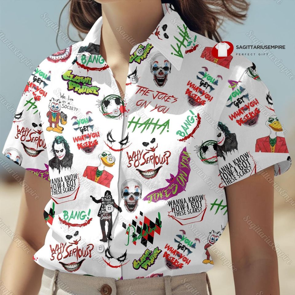 Pennywise Button Shirt And Shorts, Pennywise Hawaiian Shirt