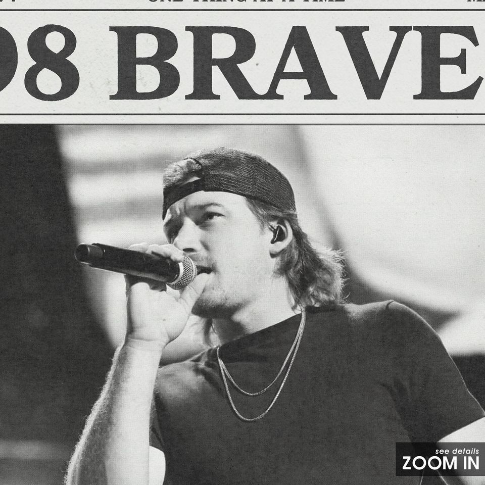 Wallen Western Retro Newspaper Print, 98 Braves Poster