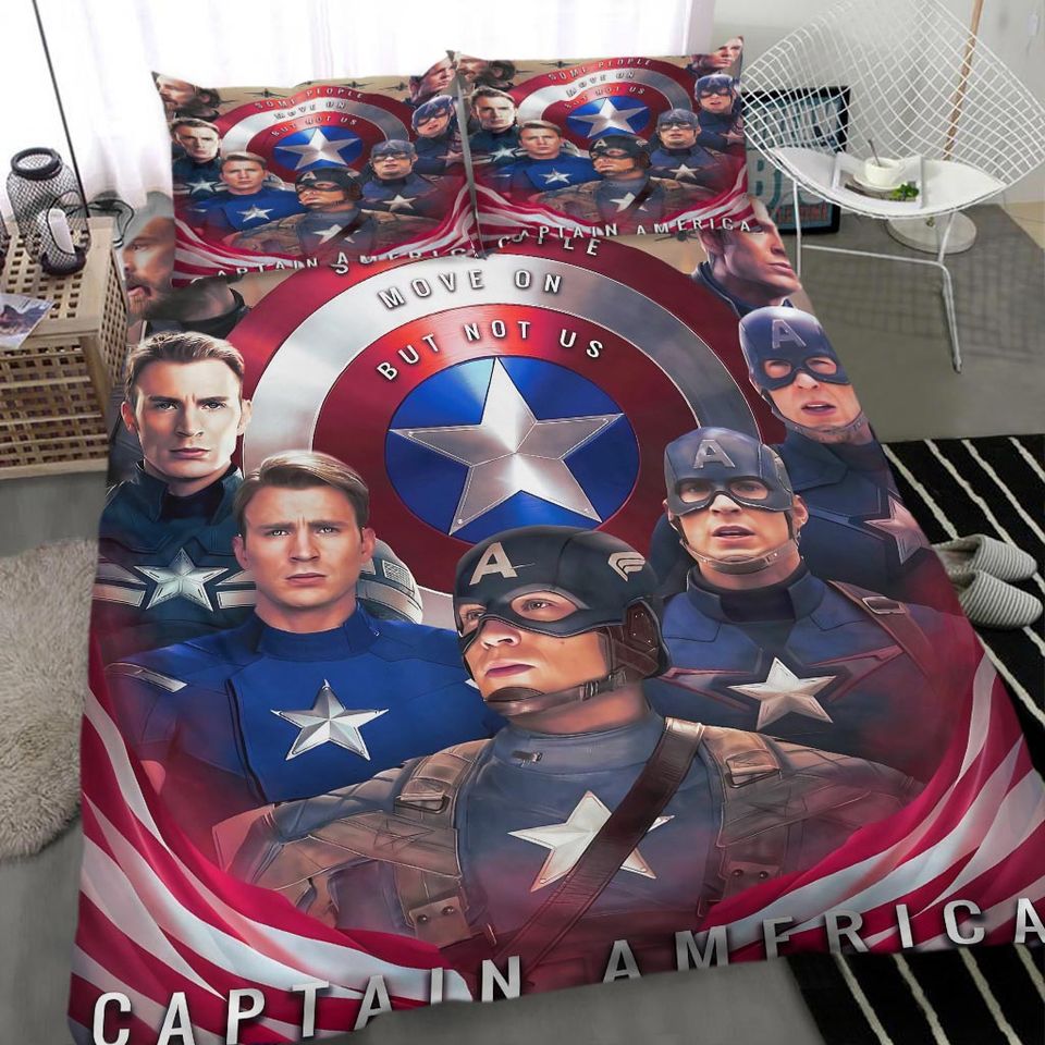 Captain America Bedding Set, Bedroom Decoration, Creative Gifts