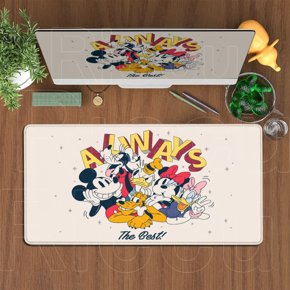 Large Mouse Pad Disney Mickey Mouse Cartoon Keyboard Mousepad Xxl Computer Gaming Rubber Non-slip Office Desk Mat PC Accessories