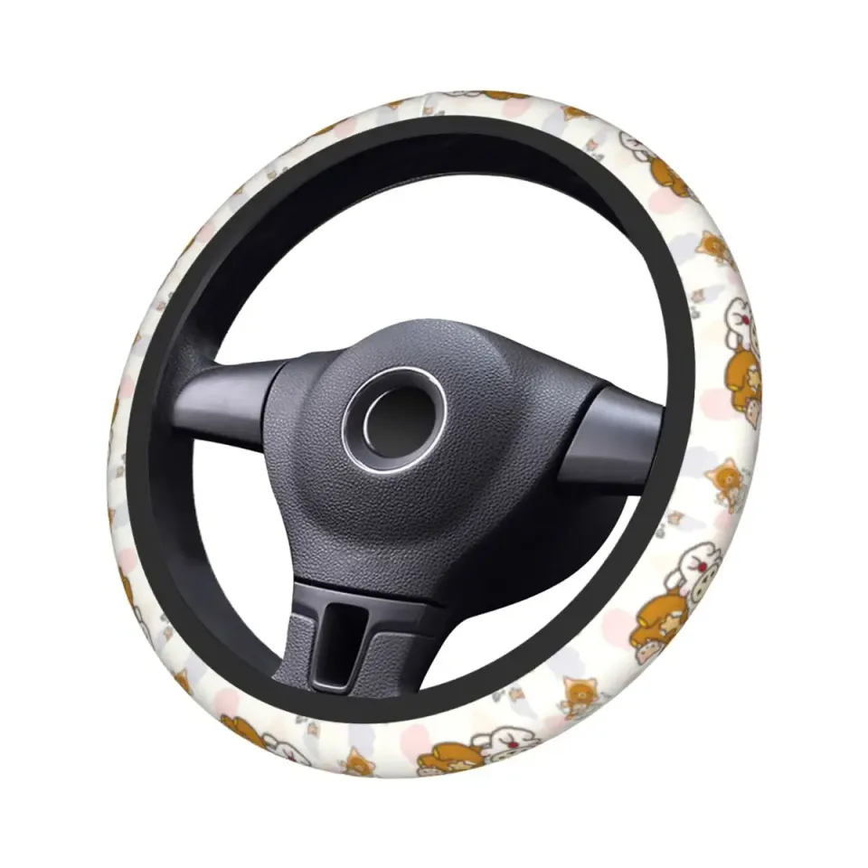 Cute Rilakkuma Pattern Disney Steering Wheel Cover