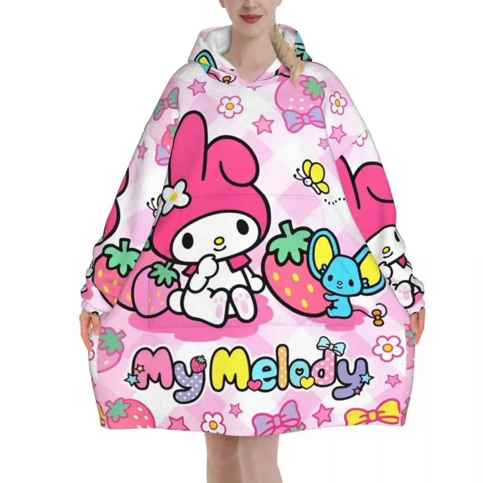 Funny Kuromi Blanket Hoodie