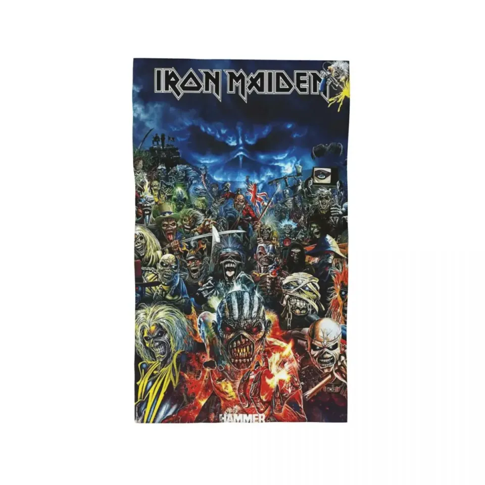 Metal Iron Maiden Band Soft Face Towel