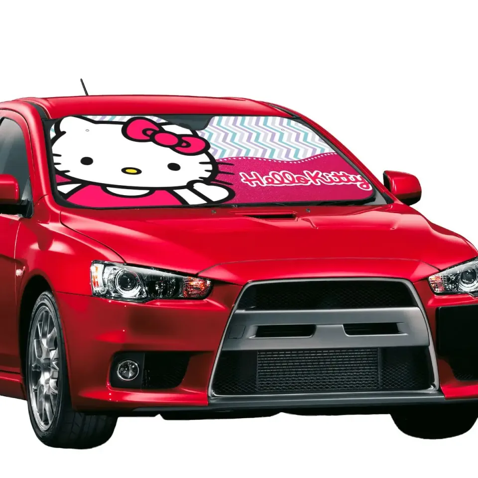 Hello Kitty Cartoon Car Sunshade
