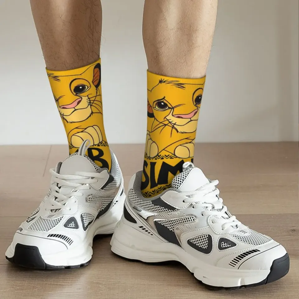 Crazy compression Cute Simba Classic Sock