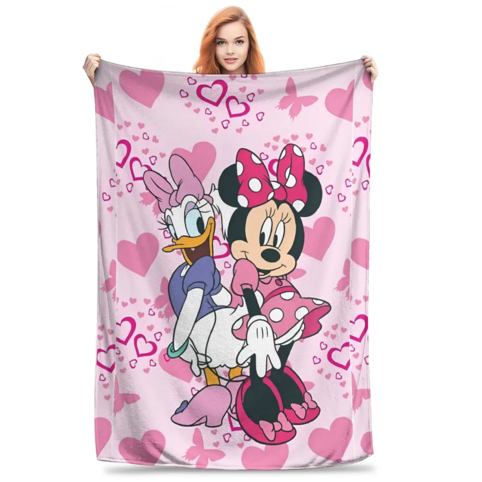 minnie mouse daisy Blanket Multiple Sizes Super Soft and Warm  Throw Blankets for Couch Sofa and Bed