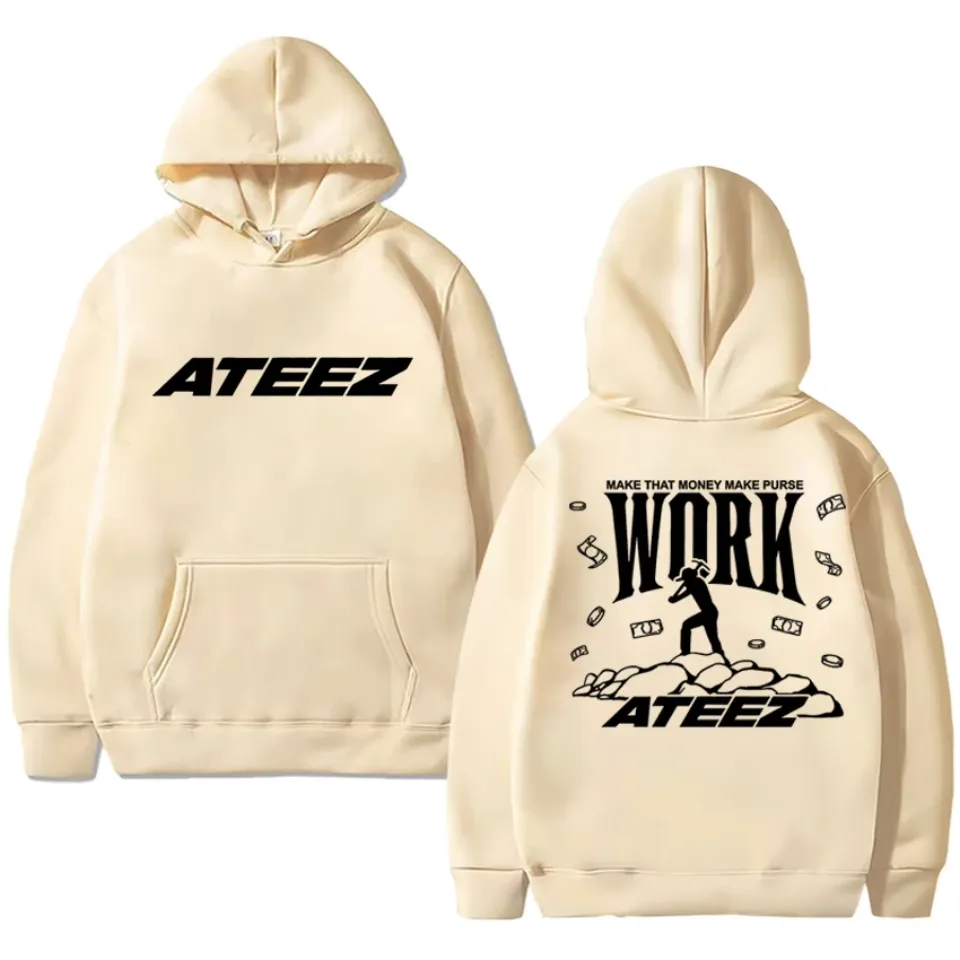 Kpop Ateez world Tour 2025 Double Sided Hoodie