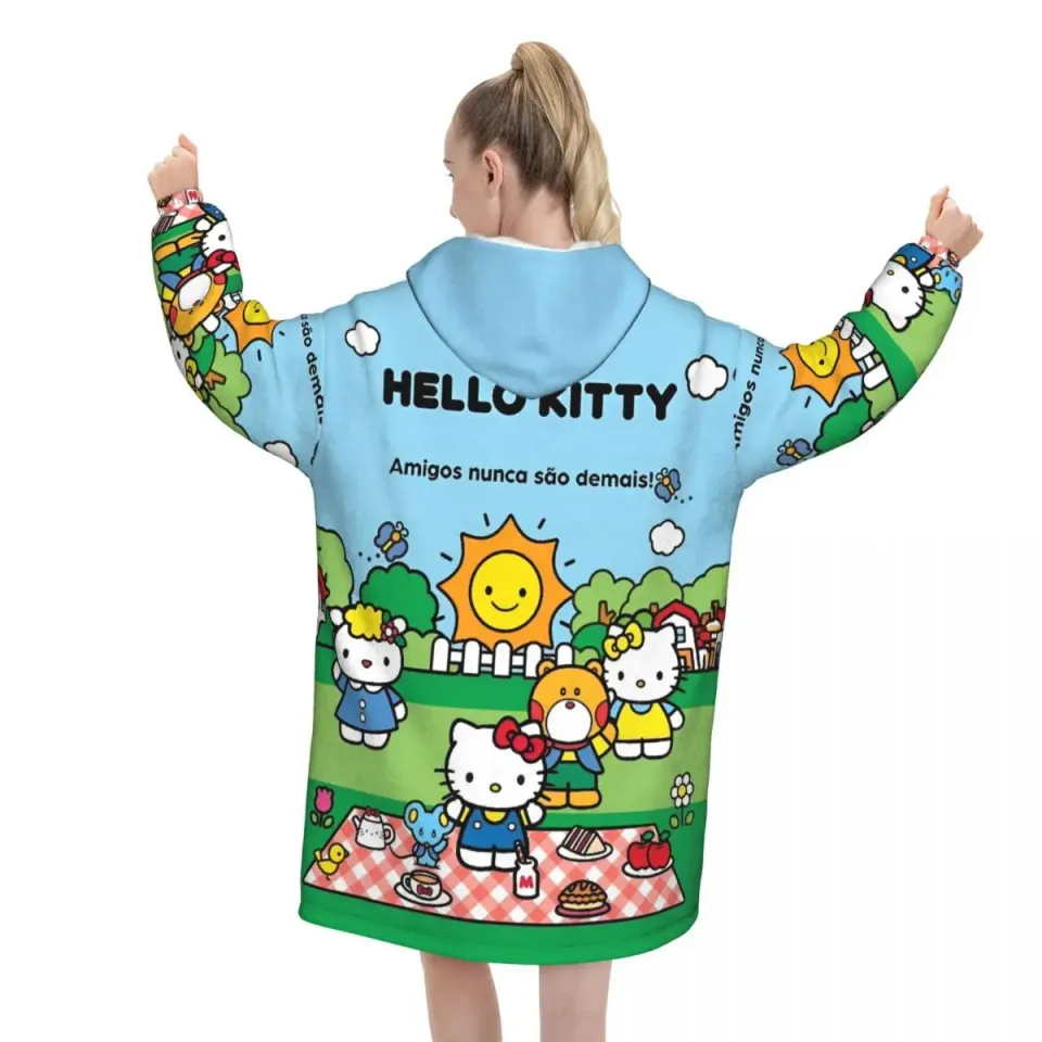 Lovely Hello Kitty Blanket Hoodie