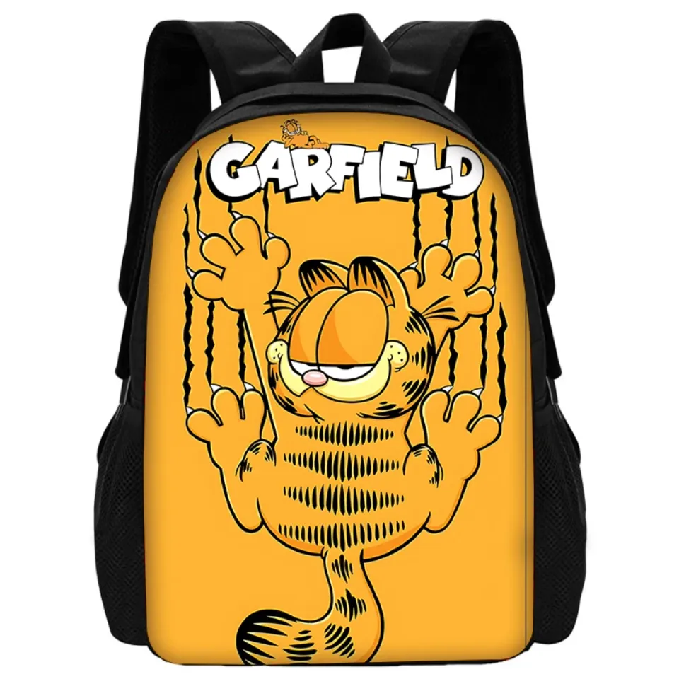 Child School Cartoon Garfield Backpackls