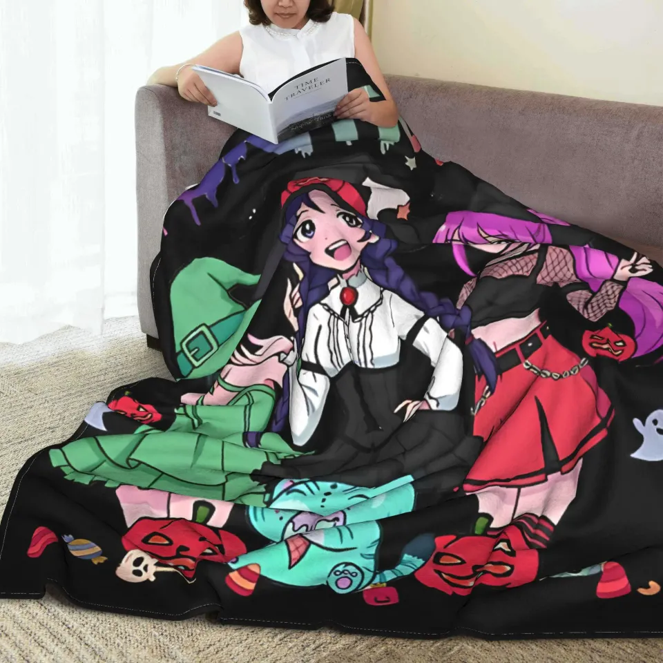 Kpop Huntrix Halloween Fleece Blanket